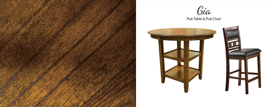 Gia Pub Counter Table and Chairs