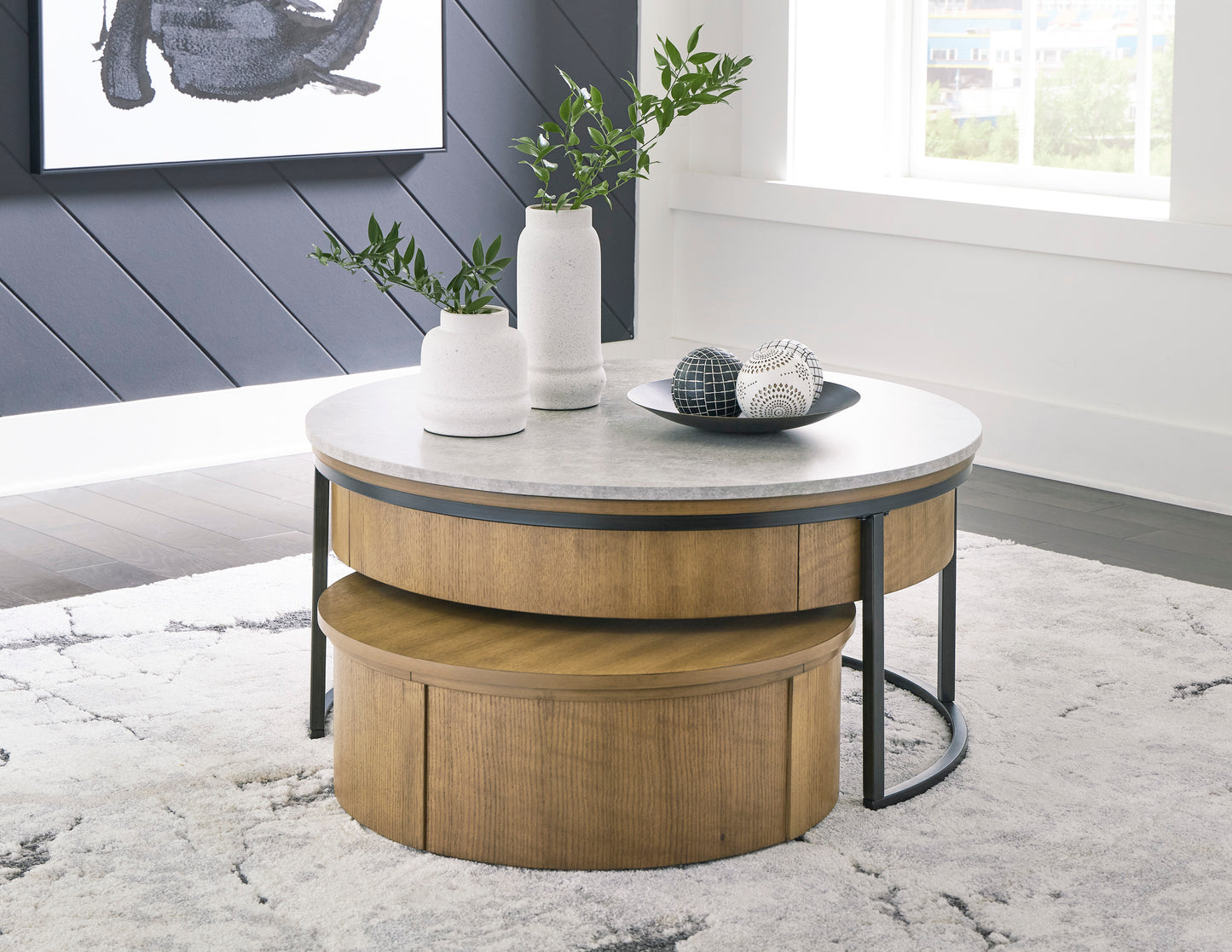 T964 lift top Nesting Coffee Table (Set of 2)