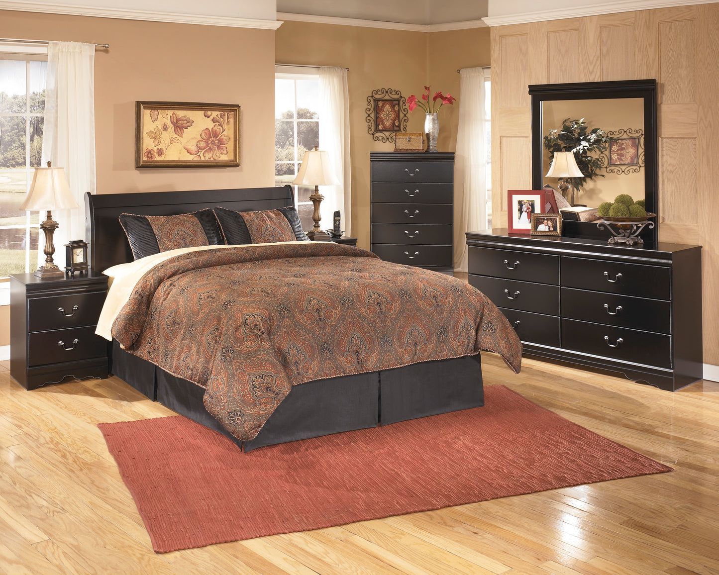 Huey Vineyard Sleigh Headboard