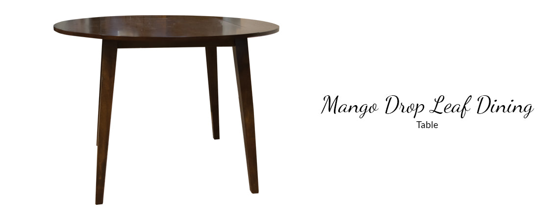12078 Mango Drop Leaf Dining Table and Two Chairs
