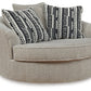 Calnita Oversized Swivel Accent Chair