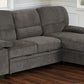 Romano Charcoal Sofa Sleeper and Chaise