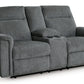 Barnsana Power Reclining Loveseat with Console