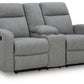 Gauntlet Reclining Loveseat with Console