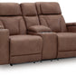Clean-Slate Power Reclining Loveseat with Console