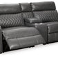 Samperstone 3-Piece Power Reclining Sectional Loveseat