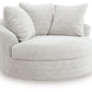 Cuddle Plush Oversized Swivel Accent Chair