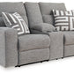 Biscoe Power Reclining Loveseat with Console