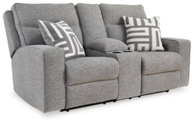 Biscoe Power Reclining Loveseat with Console