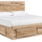 Hyanna Queen Panel Storage Bed with 1 Under Bed Storage Drawer