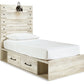 Cambeck Twin Panel Bed with 2 Storage Drawers