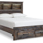 Drystan Queen Bookcase Bed with 2 Storage Drawers