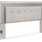 Zyniden King Upholstered Panel Headboard