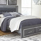 Lodanna Queen Panel Bed with 2 Storage Drawers