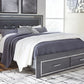 Lodanna King Panel Bed with 2 Storage Drawers