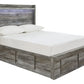 Baystorm Full Panel Bed with 6 Storage Drawers
