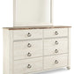 Willowton Dresser and Mirror