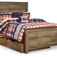 Trinell Full Panel Bed with 1 Large Storage Drawer