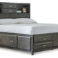Caitbrook California King Storage Bed with 8 Drawers