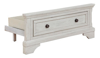 Robbinsdale Twin Storage Footboard with Roll Slats