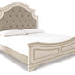 Realyn King Upholstered Panel Bed