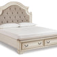 Realyn King Upholstered Storage Bed