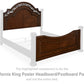 Lavinton King/California King Poster Headboard/Footboard Panels
