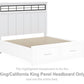 Ashbryn King/California King Panel Headboard with Roll Slats