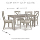 Parellen Dining Table and 4 Chairs