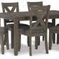 Caitbrook Dining Table and Chairs (Set of 7)