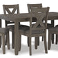 Caitbrook Dining Table and Chairs (Set of 7)