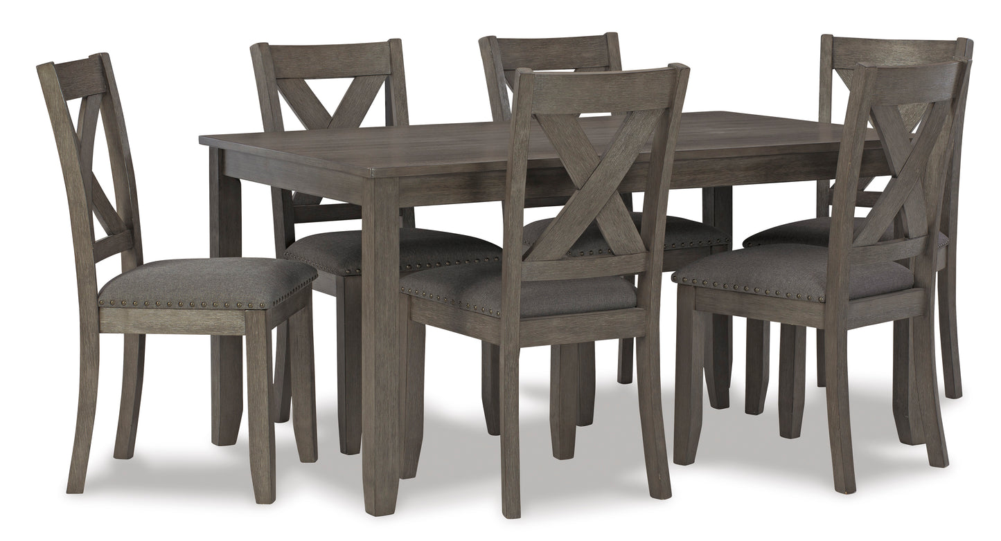 Caitbrook Dining Table and Chairs (Set of 7)