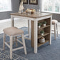 Skempton Counter Height Dining Table and Bar Stools (Set of 3)