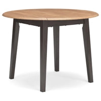 Gesthaven Round DRM Drop Leaf Table with chairs set