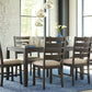 Rokane Dining Table and Chairs (Set of 7)