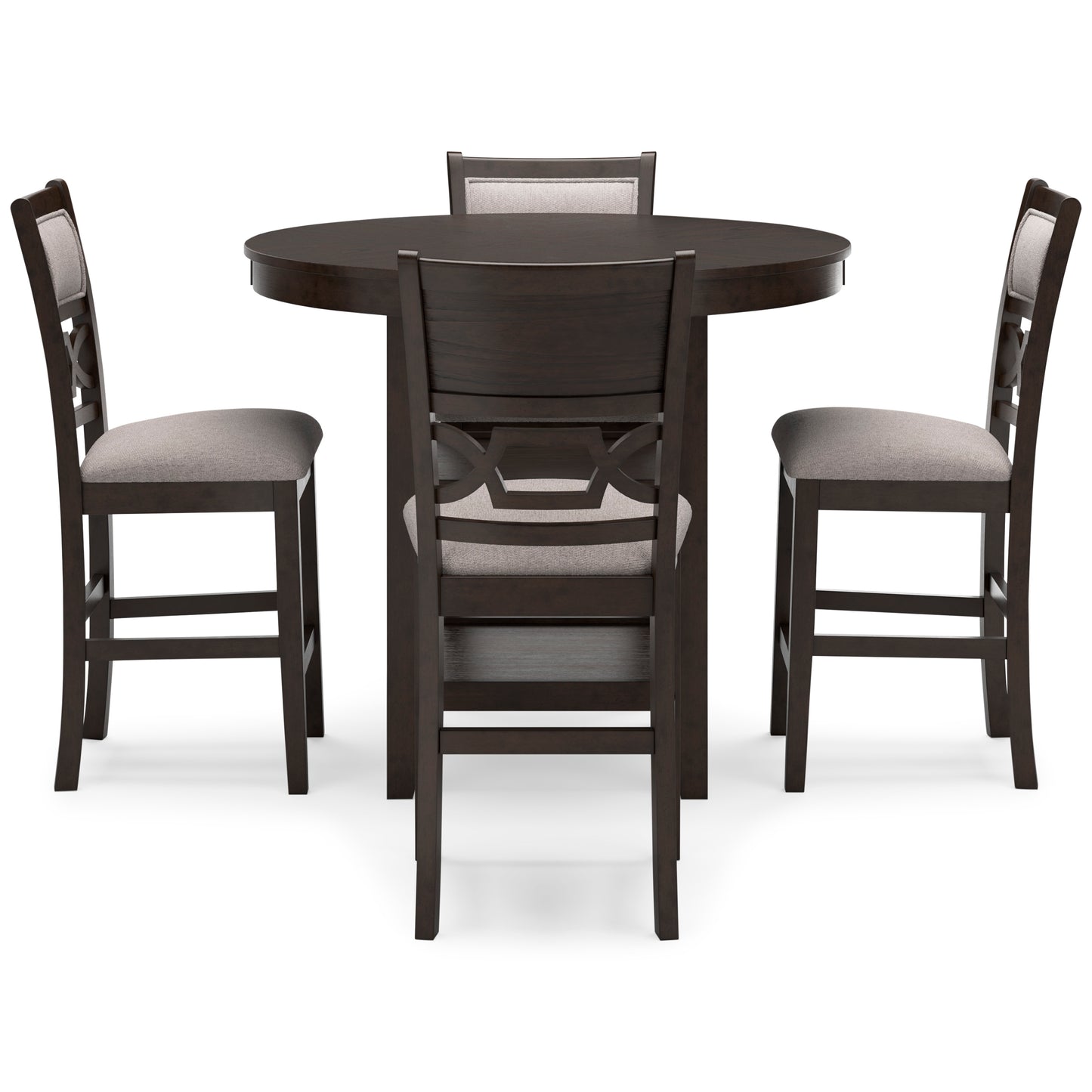 Langwest Counter Height Dining Table and 4 Barstools (Set of 5)