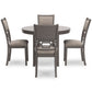 Wrenning Dining Table and 4 Chairs (Set of 5)