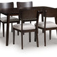 Mallenette Dining Table and 4 Chairs (Set of 5)