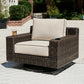 Coastline Bay Outdoor Swivel Lounge with Cushion