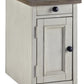 Bolanburg Chairside End Table with USB Ports & Outlets