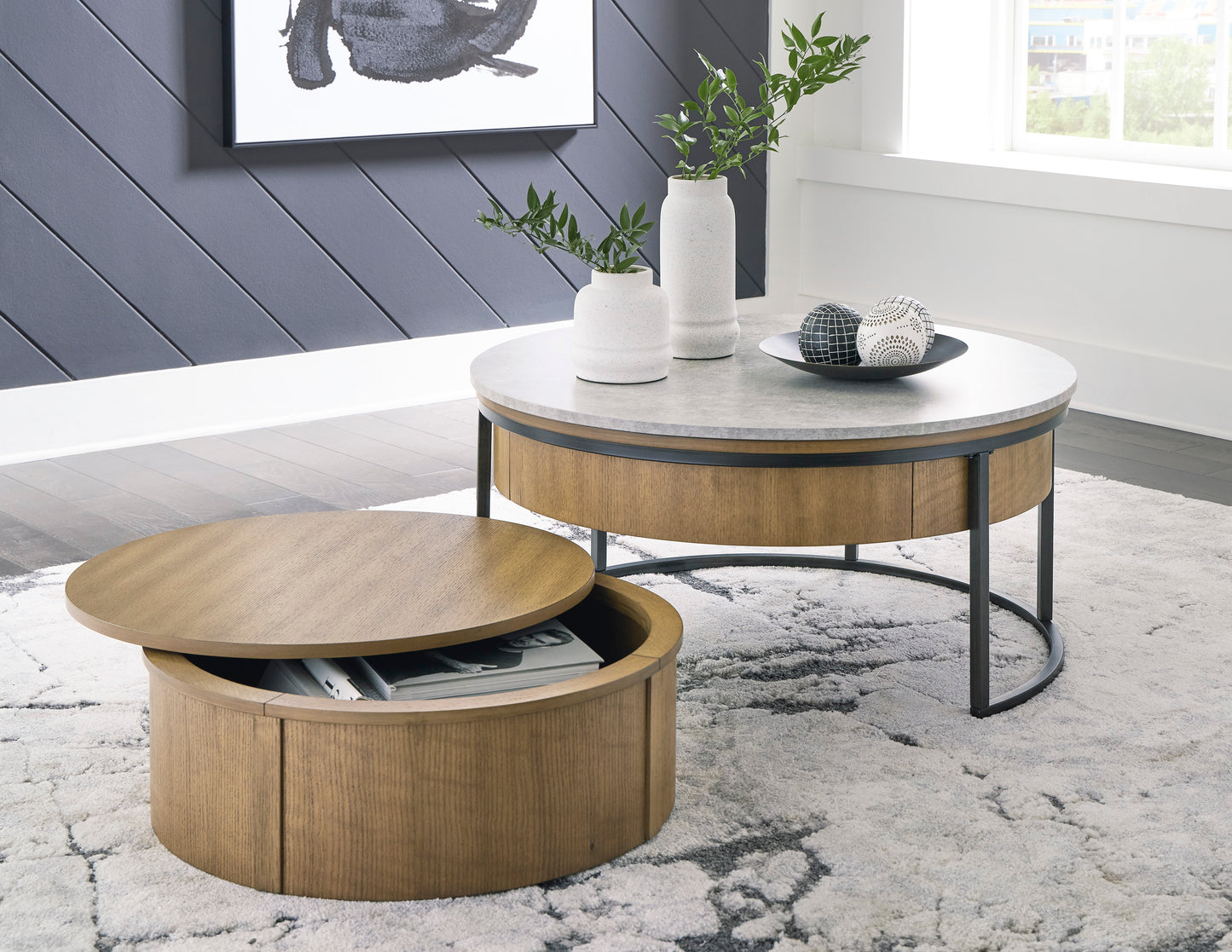 T964 lift top Nesting Coffee Table (Set of 2)