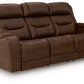 Knightington Power Reclining Sofa with Audio Seating