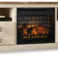 Willowton 64" TV Stand with Electric Fireplace