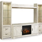 Bellaby 4-Piece Entertainment Center with Electric Fireplace
