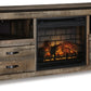 Trinell 63" TV Stand with Electric Fireplace