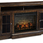 Roddinton 72" TV Stand with Electric Fireplace