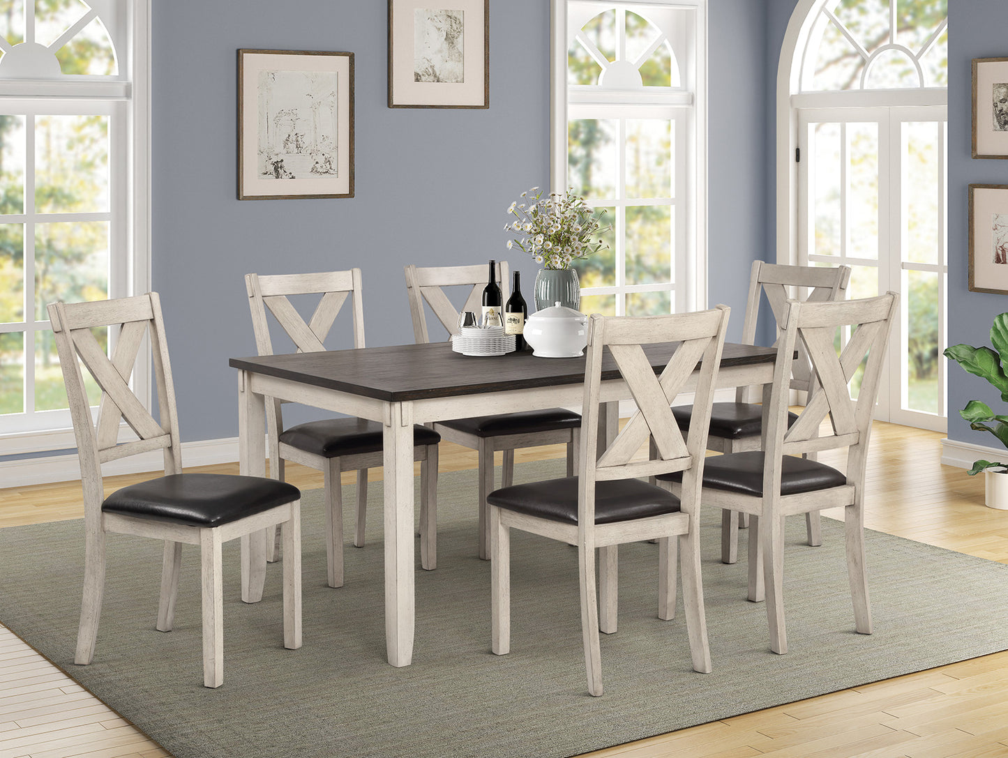 Rustic Dining Set for 6